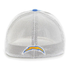 Los Angeles Chargers '47 Leather Head Flex Hat Powder Blue
