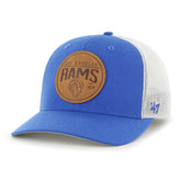 Los Angeles Rams '47 Leather Head Flex Hat Blue