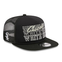 Chicago White Sox New Era Street Team A-Frame Trucker 9FIFTY Snapback Hat - Black Hats
