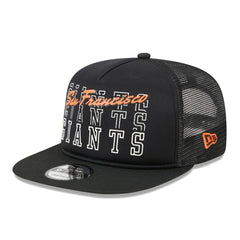 San Francisco Giants New Era Street Team A-Frame Trucker 9FIFTY Snapback Hat - Black Hats
