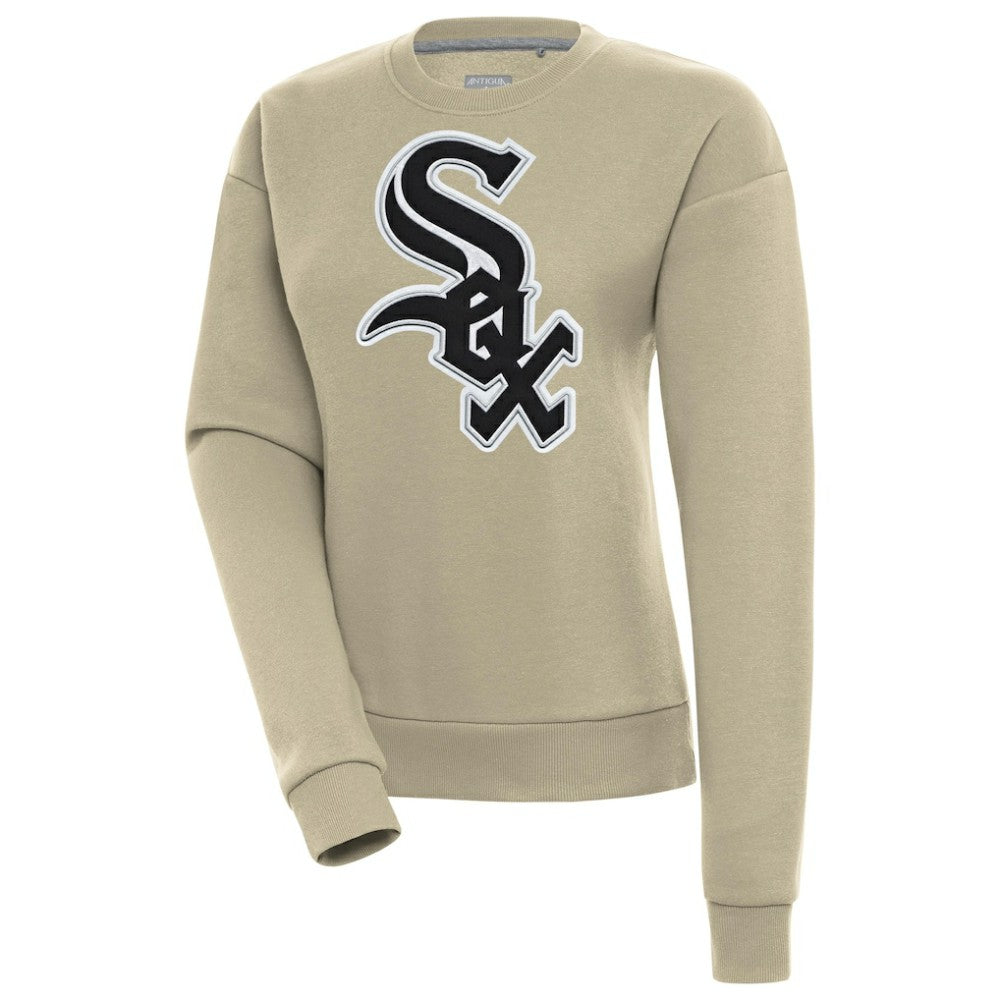 Chicago White Sox Antigua Women's Victory Pullover Sweatshirt - Khaki Pullover