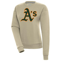 Athletics Antigua Women's Victory Pullover Sweatshirt - Khaki Pullover