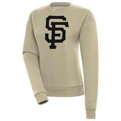 San Francisco Giants Antigua Women's Victory Pullover Sweatshirt - Khaki Pullover