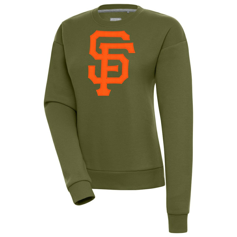 San Francisco Giants Antigua Women's Victory Pullover Sweatshirt - Olive Pullover