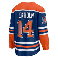 NHL Mattias Ekholm Edmonton Oilers Fanatics Home Breakaway Jersey - Royal