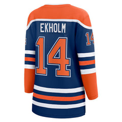 NHL Mattias Ekholm Edmonton Oilers Women's Fanatics Home Breakaway Jersey - Royal