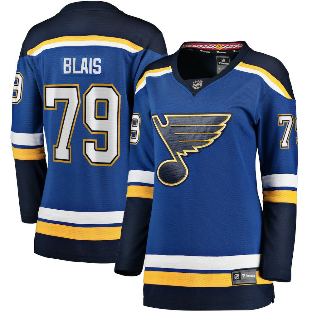 NHL Sammy Blais St. Louis Blues Women's Fanatics Home Breakaway Jersey - Blue