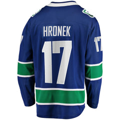 NHL Filip Hronek Vancouver Canucks Fanatics Home Breakaway Jersey - Blue