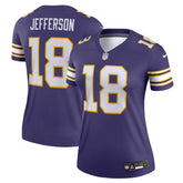 Justin Jefferson Minnesota Vikings Women's Alternate Legend Player Performance Top Purple