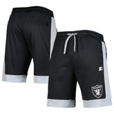 Las Vegas Raiders G-III Sports by Carl Banks Fan Favorite Fashion Shorts -Black/Silver