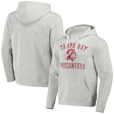 Tampa Bay Buccaneers NFL x Darius Rucker Collection Coaches Pullover Hoodie Heather Gray
