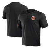 Cincinnati Bengals NFL x Darius Rucker Collection Washed Raglan Henley T-Shirt Black
