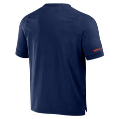 Denver Broncos NFL x Darius Rucker Collection Washed Raglan Henley T-Shirt Navy