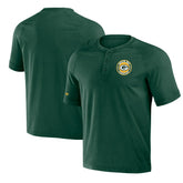 Green Bay Packers NFL x Darius Rucker Collection Washed Raglan Henley T-Shirt Green