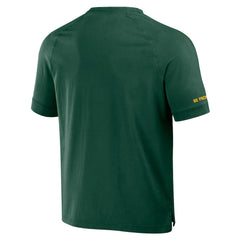 Green Bay Packers NFL x Darius Rucker Collection Washed Raglan Henley T-Shirt Green