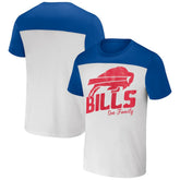 Buffalo Bills NFL x Darius Rucker Collection Colorblocked T-Shirt White/Royal