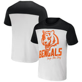 Cincinnati Bengals NFL x Darius Rucker Collection Colorblocked T-Shirt Cream