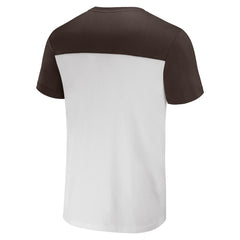 Cleveland Browns NFL x Darius Rucker Collection Colorblocked T-Shirt White/Brown