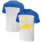 Los Angeles Rams NFL x Darius Rucker Collection Colorblocked T-Shirt White/Royal