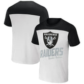 Las Vegas Raiders NFL x Darius Rucker Collection Colorblocked T-Shirt White/Black