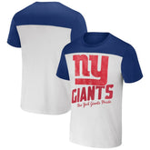 New York Giants NFL x Darius Rucker Collection Colorblocked T-Shirt Cream