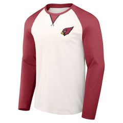 Arizona Cardinals NFL x Darius Rucker Collection Long Sleeve Raglan T-Shirt Cream/Cardinal