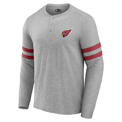 Arizona Cardinals NFL x Darius Rucker Collection Henley Long Sleeve T-Shirt Heather Gray