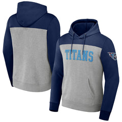 Tennessee Titans NFL x Darius Rucker Collection Color Blocked Pullover Hoodie Heather Gray