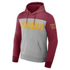 Washington Commanders NFL x Darius Rucker Collection Color Blocked Pullover Hoodie Heather Gray