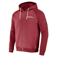 Arizona Cardinals NFL x Darius Rucker Collection Raglan Full-Zip Hoodie Cardinal