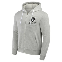 Las Vegas Raiders NFL x Darius Rucker Collection Domestic Full-Zip Hoodie Heather Gray
