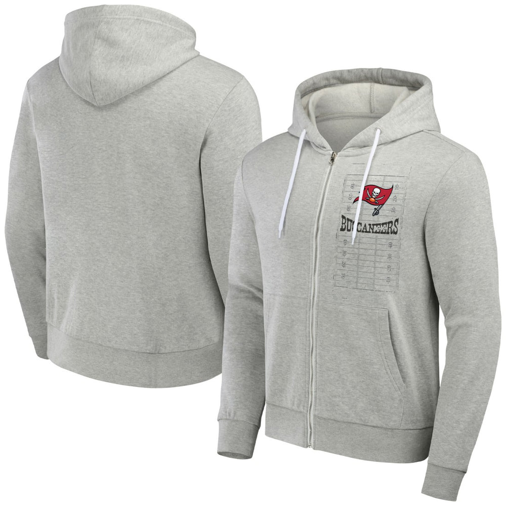 Tampa Bay Buccaneers NFL x Darius Rucker Collection Domestic Full-Zip Hoodie Heather Gray