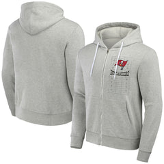 Tampa Bay Buccaneers NFL x Darius Rucker Collection Domestic Full-Zip Hoodie Heather Gray