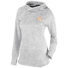 Houston Astros Columbia Women's Omni-Wick Sunday Ball Pullover Hoodie - White Hoodies