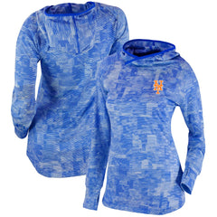 New York Mets Columbia Women's Omni-Wick Sunday Ball Pullover Hoodie - Royal Hoodies