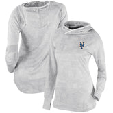 New York Mets Columbia Women's Omni-Wick Sunday Ball Pullover Hoodie - White Hoodies