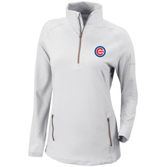 Chicago Cubs Columbia Women's Omni-Wick Outward Nine Quarter-Zip Pullover Top - White Pullover