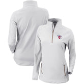 Cleveland Guardians Columbia Women's Omni-Wick Outward Nine Quarter-Zip Pullover Top - White Pullover