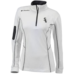 Chicago White Sox Columbia Women's Omni-Wick Shotgun Quarter-Zip Pullover Top - White Pullover