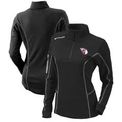 Cleveland Guardians Columbia Women's Omni-Wick Shotgun Quarter-Zip Pullover Top - Black Pullover