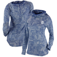 Detroit Tigers Columbia Women's Omni-Wick Sunday Ball Pullover Hoodie - Navy Hoodies