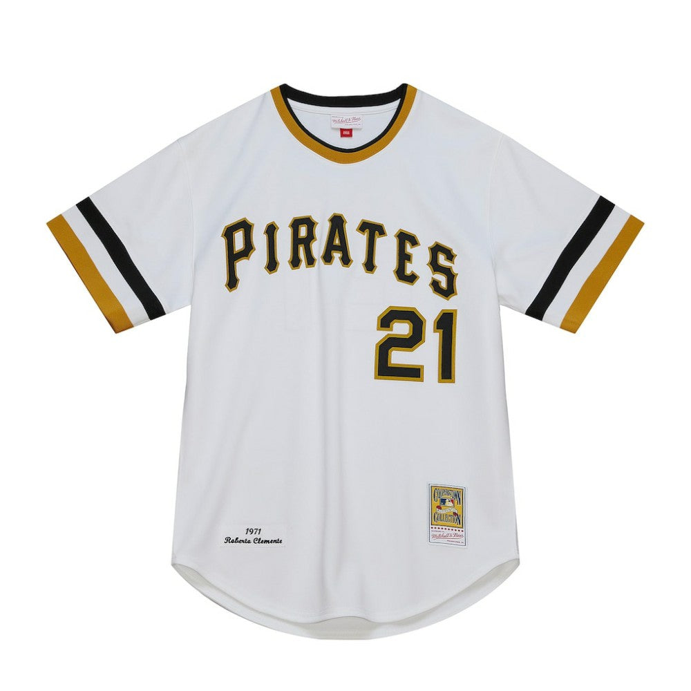 MLB Roberto Clemente Pittsburgh Pirates Mitchell & Ness Cooperstown Collection Authentic Jersey - White
