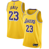 LeBron James Los Angeles Lakers Unisex Swingman Jersey Icon Edition Gold