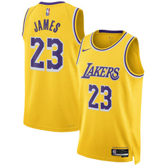 NBA LeBron James Los Angeles Lakers Unisex Swingman Jersey - Icon Edition - Gold