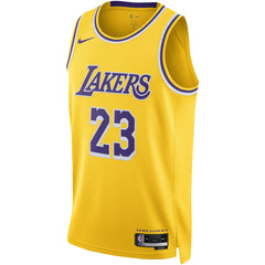NBA LeBron James Los Angeles Lakers Unisex Swingman Jersey - Icon Edition - Gold