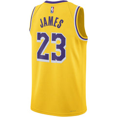 NBA LeBron James Los Angeles Lakers Unisex Swingman Jersey - Icon Edition - Gold