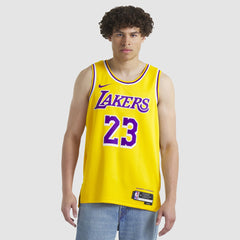 NBA LeBron James Los Angeles Lakers Unisex Swingman Jersey - Icon Edition - Gold
