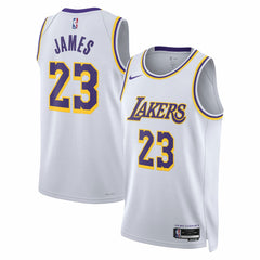 NBA LeBron James Los Angeles Lakers Unisex Swingman Jersey - Association Edition - White