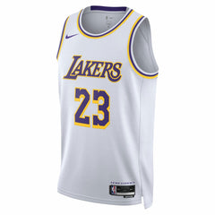 NBA LeBron James Los Angeles Lakers Unisex Swingman Jersey - Association Edition - White