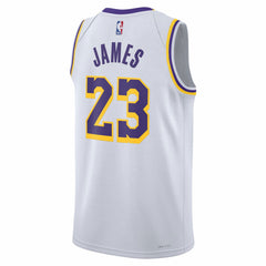 NBA LeBron James Los Angeles Lakers Unisex Swingman Jersey - Association Edition - White